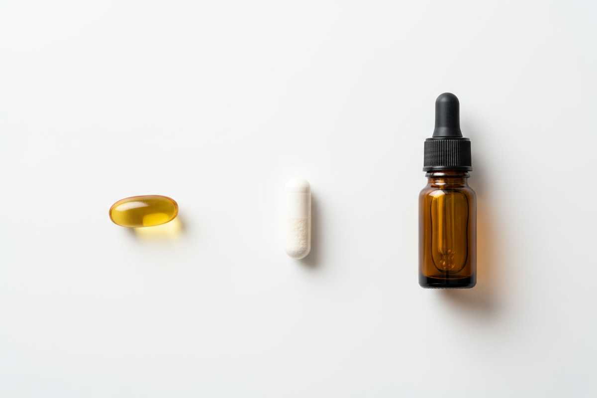 Vitamin D Supplement Forms: Softgels, Capsules and Drops