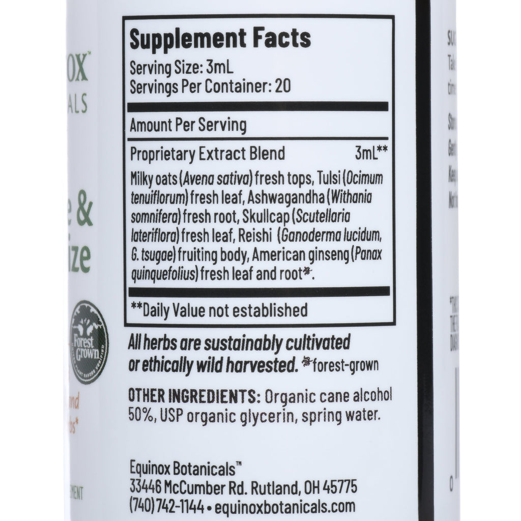 Equinox Botanicals Restore & Revitalize Tonic, 2 fl oz