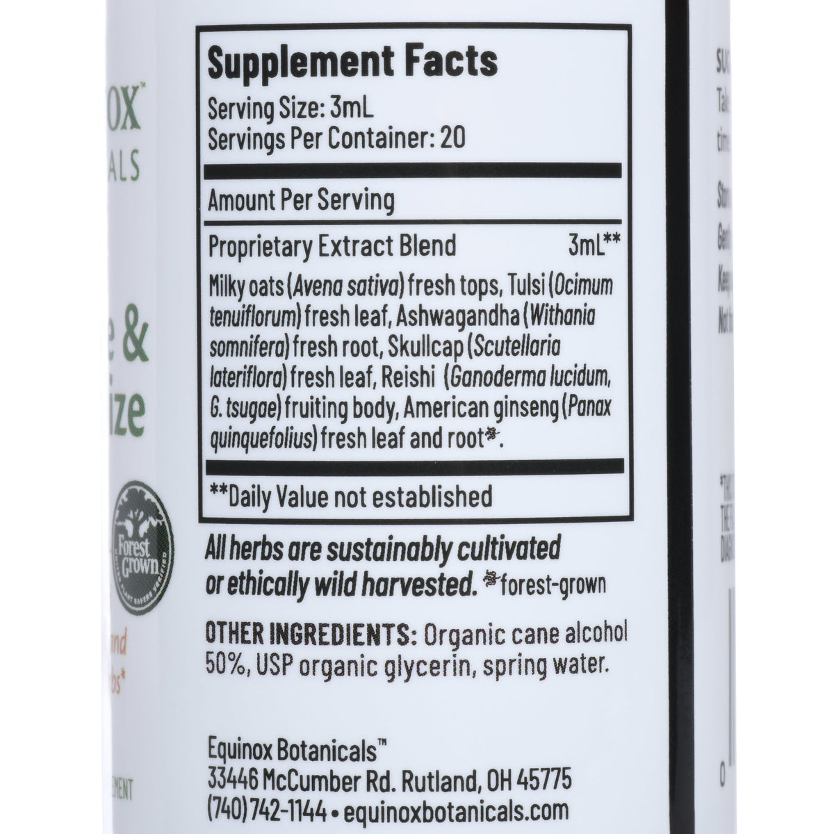 Equinox Botanicals Restore & Revitalize Tonic, 2 fl oz