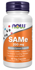 NOW Foods SAMe 200 mg - 60 Veg Capsules front package image