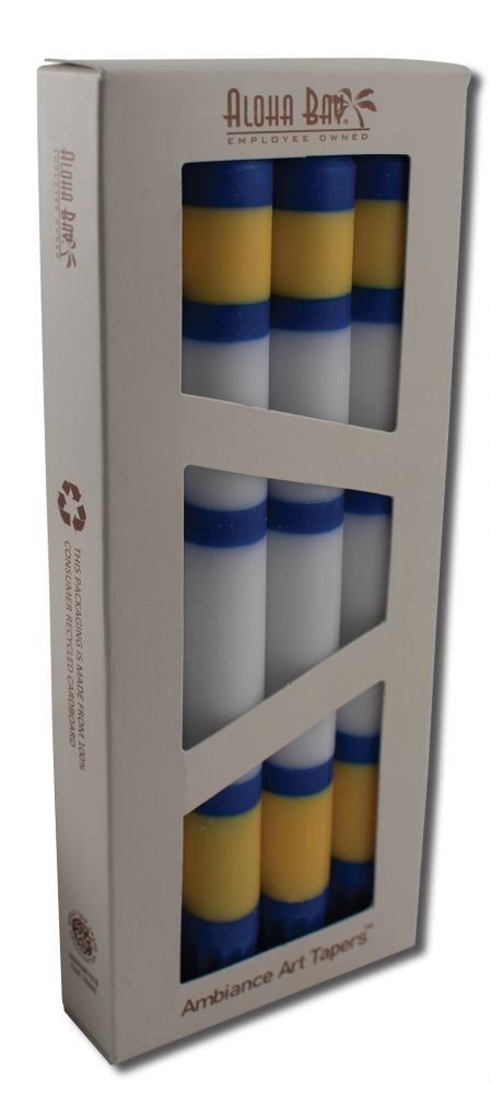 Aloha Bay Athens Unscented Taper Candle, 9 Inch, 1 Count — supplier pack shown; sold as one candle