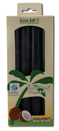 Aloha Bay Black Unscented Taper Candle, 9 Inch, 1 Count — supplier pack shown; sold as one candle