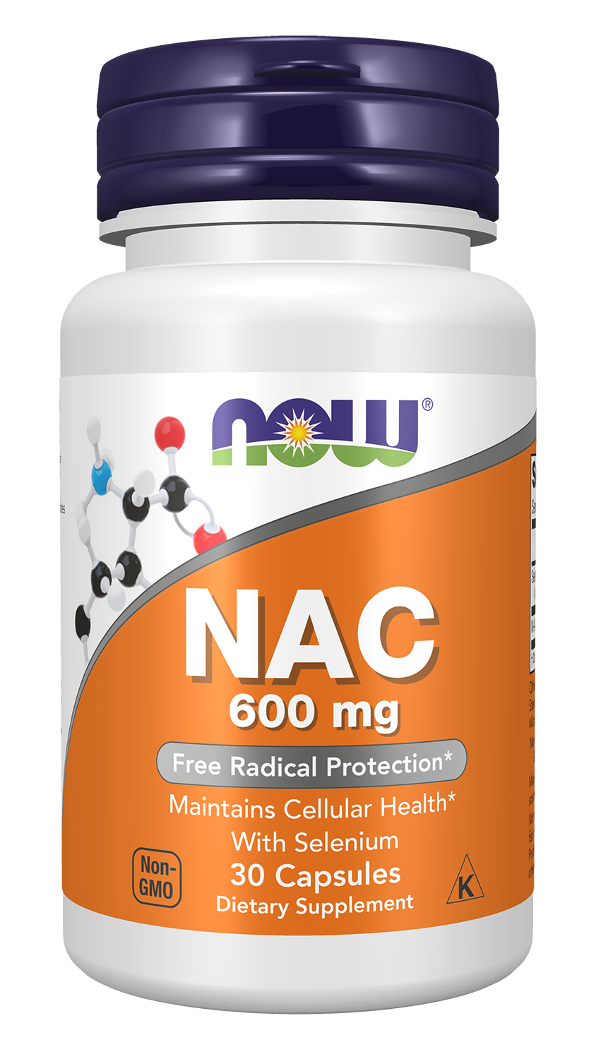 NOW Foods NAC 600 mg - 30 Capsules front package image