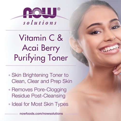 NOW Solutions Vitamin C Acai Berry Purifying Facial Toner 8 oz