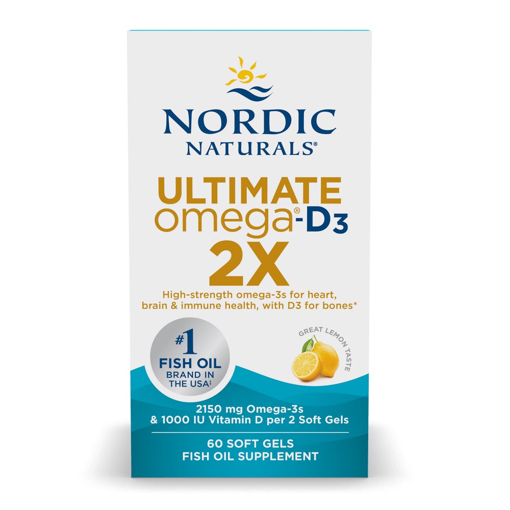 Nordic Naturals Ultimate Omega 2X D3 • 60 ct.