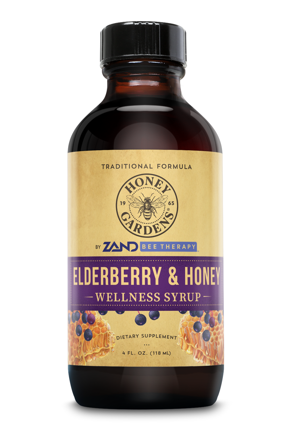 Honey Gardens Elderberry Syrup 4 fl oz