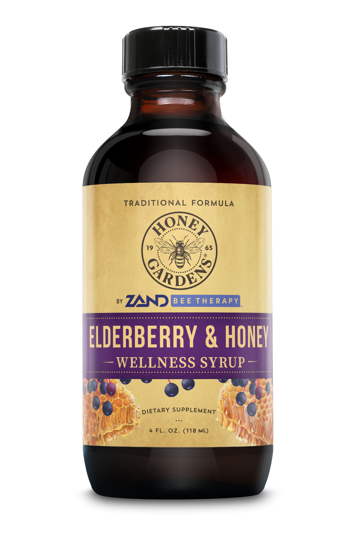 Honey Gardens Elderberry Syrup 4 fl oz