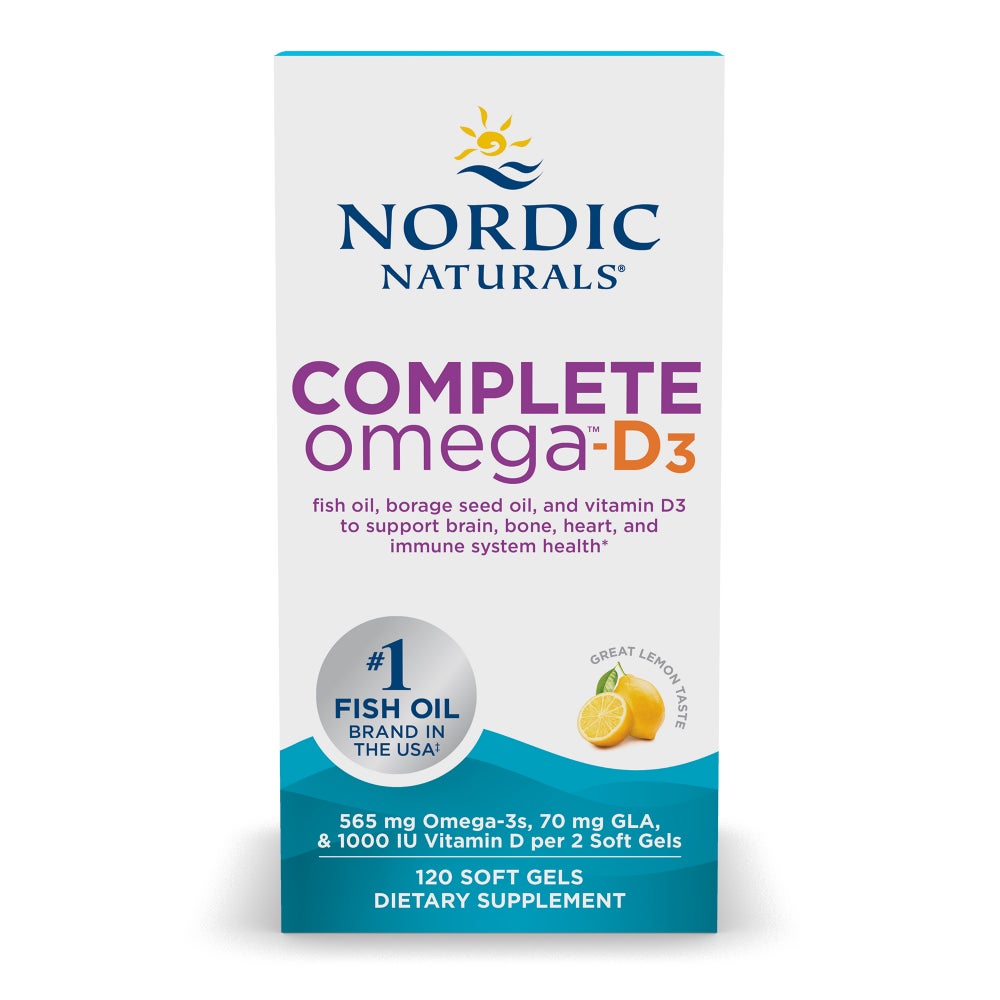 Nordic Naturals Complete Omega-D3 • 120 ct.
