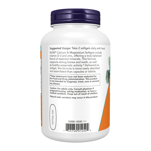 NOW Foods Calcium & Magnesium 240 Softgels