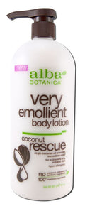 Alba Botanica Very Emollient Coconut Rescue Body Lotion package