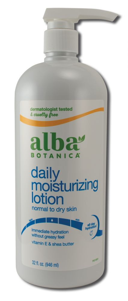 Alba Botanica Daily Moisturizing Body Lotion, Normal to Dry Skin package