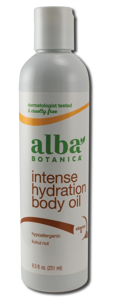 Alba Botanica Intense Hydration Kukui Nut Body Oil package