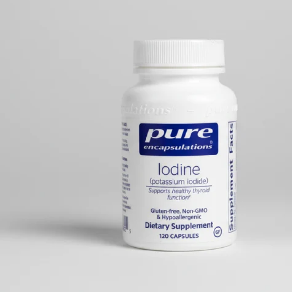 Pure Encapsulations Iodine (Potassium Iodide) - 120 Capsules front label
