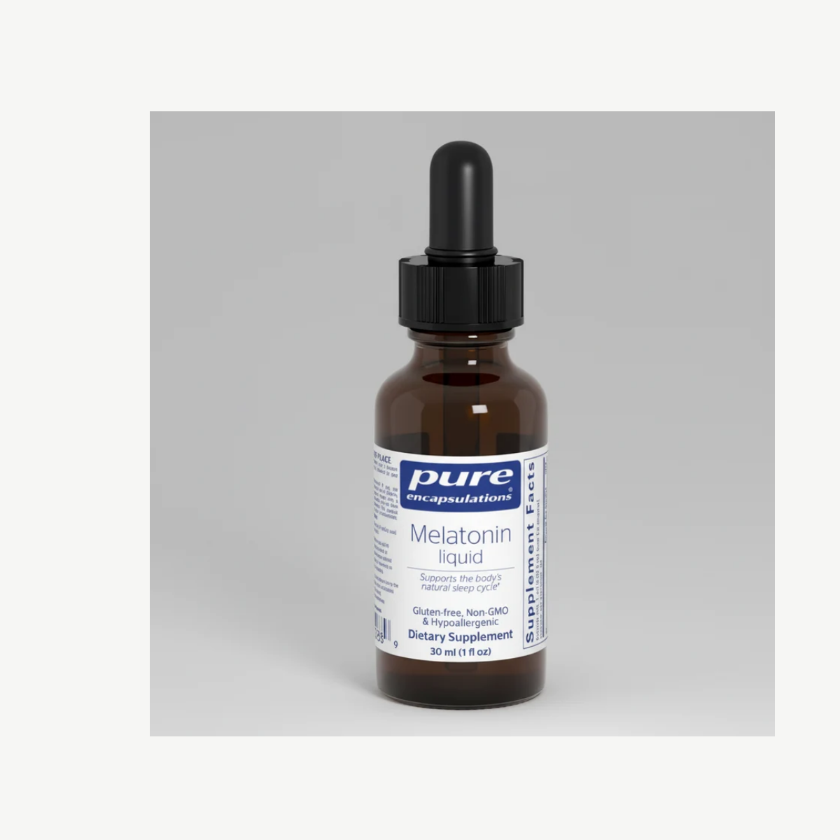 Pure Encapsulations Melatonin Liquid - 1 fl. oz (30 ml) front label