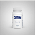 Pure Encapsulations Zinc 30 - 180 Capsules front label