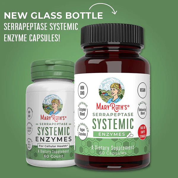 MaryRuth's Serrapeptase Systemic Enzymes 60 ct