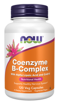 NOW Foods Coenzyme B-Complex - 120 Veg Capsules front package image