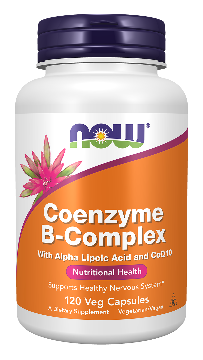 NOW Foods Coenzyme B-Complex - 120 Veg Capsules front package image