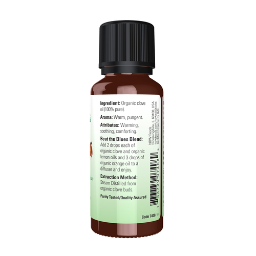 Now Essential Oils Clove Oil Organic 1 oz