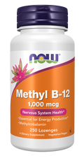 NOW Foods Methyl B-12 1,000 mcg - 250 Lozenges front package image