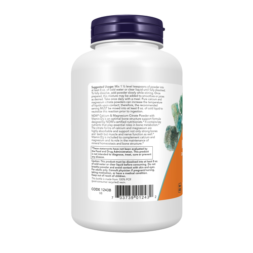 NOW Foods Calcium & Magnesium Powder 8 oz