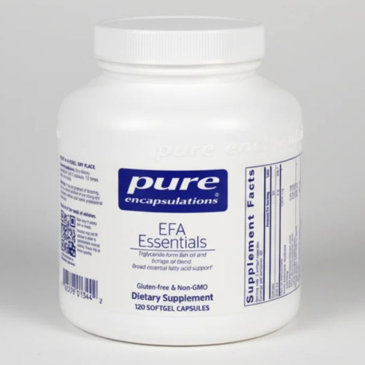 Pure Encapsulations EFA Essentials - 120 Softgels front label