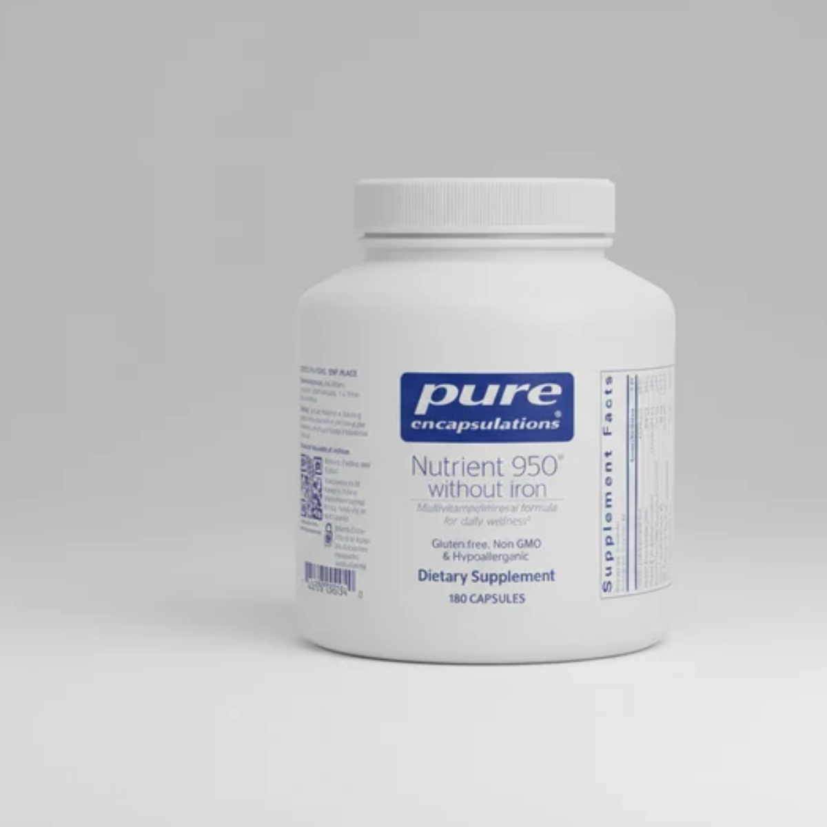 Pure Encapsulations Nutrient 950 Without Iron - 180 Capsules front label