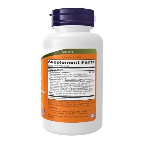 NOW Foods Probiotic Defense 90 Vcaps | Multi-Strain Digestive Flora