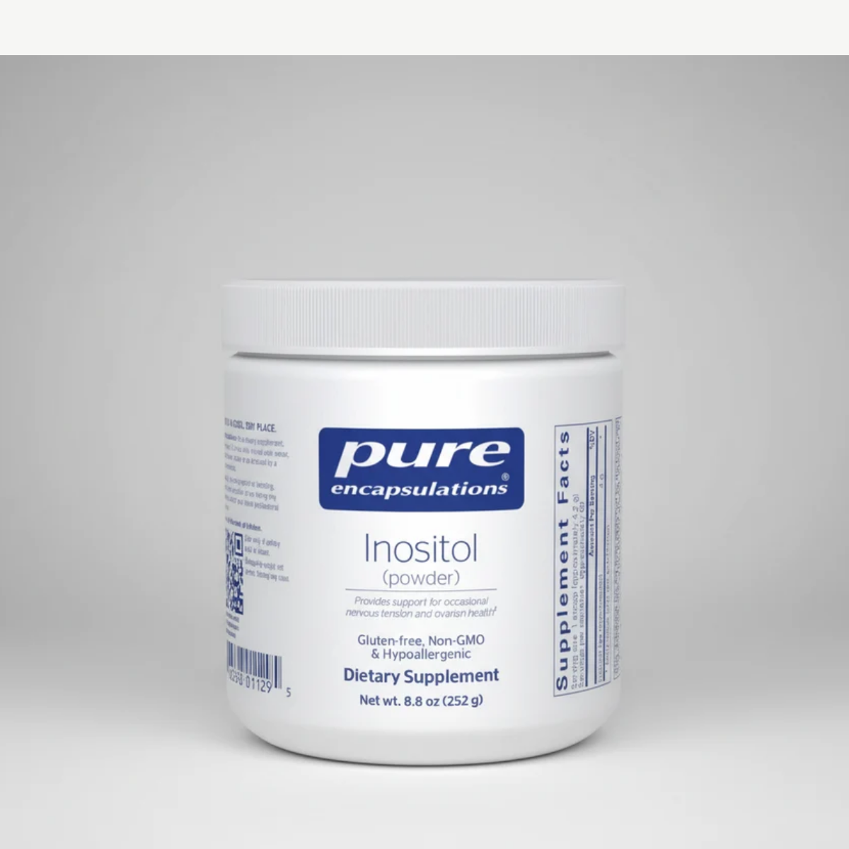 Pure Encapsulations Inositol Powder 250g | Myo-Inositol front label