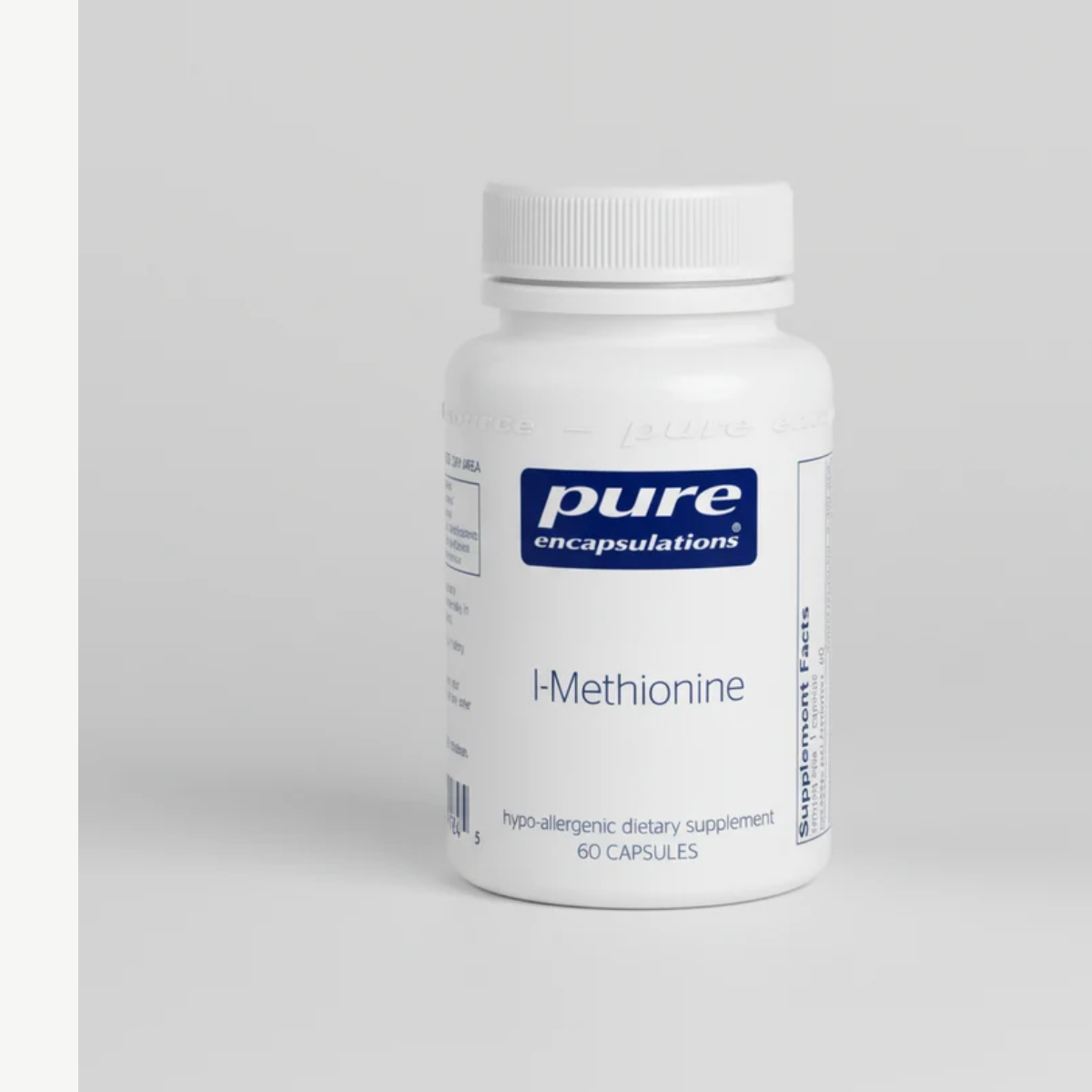 Pure Encapsulations L-Methionine - 60 Capsules front label