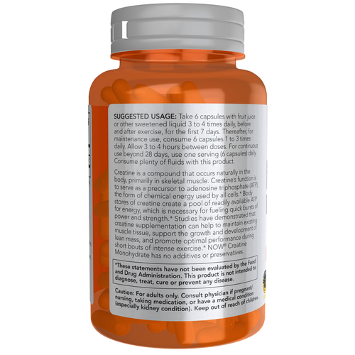 NOW Sports Creatine Monohydrate 750 mg 120 Vegcaps