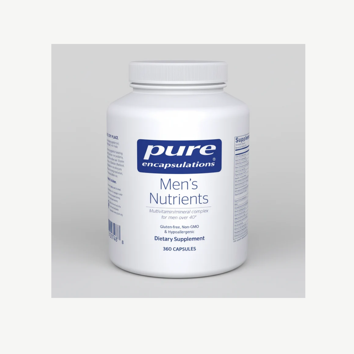 Pure Encapsulations Men's Nutrients - 360 Capsules front label