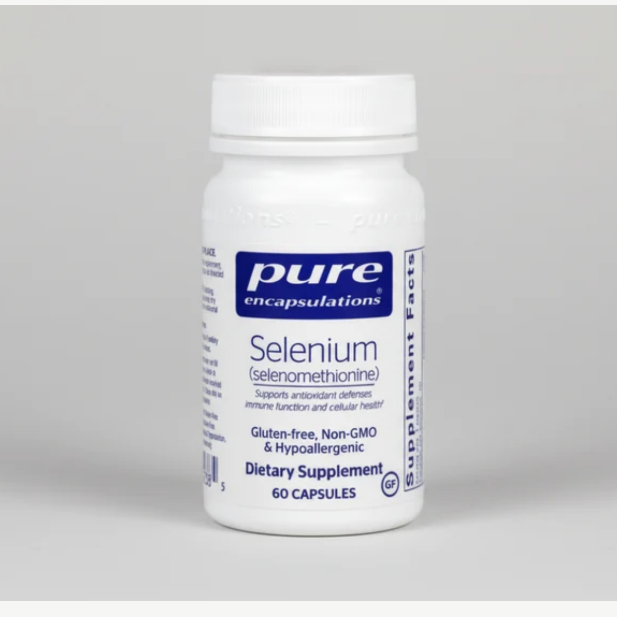 Pure Encapsulations Selenium (selenomethionine) - 60 Capsules front label