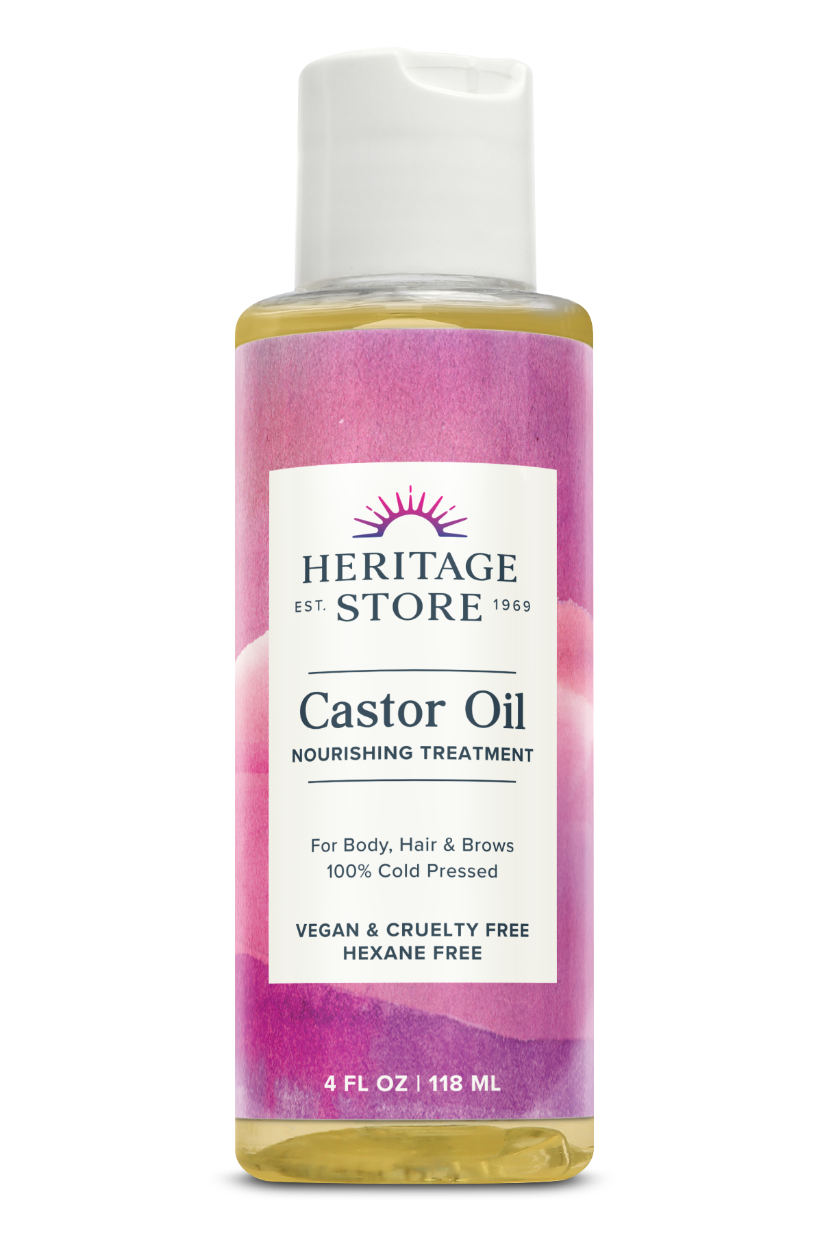 Heritage Store Castor Oil 4 fl oz