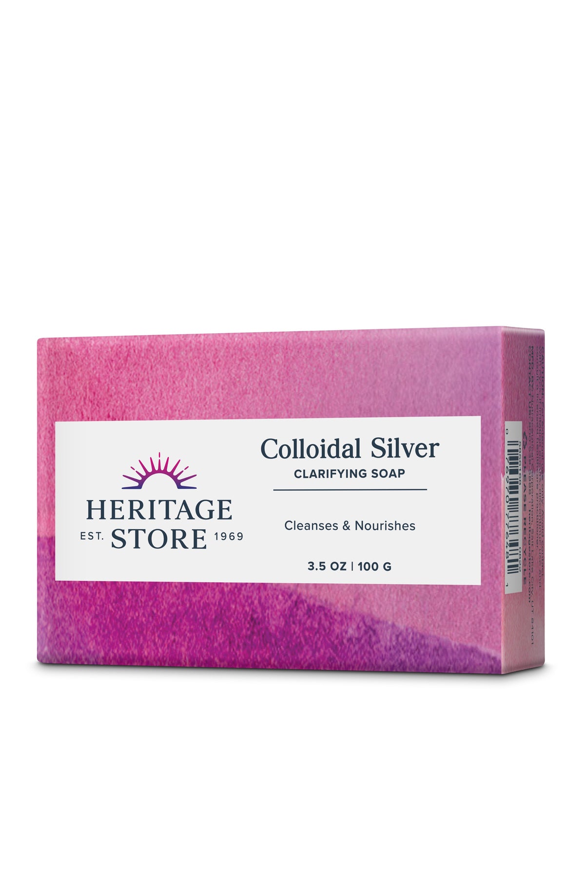 Heritage Store Colloidal Silver Bar Soap 3.5 oz