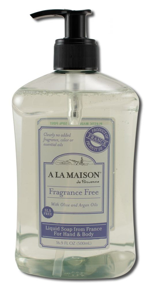 A La Maison Fragrance Free Liquid Hand Soap 16.9 fl oz package