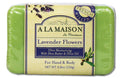 A La Maison Lavender Flowers French milled bar soap, 8.8 oz package