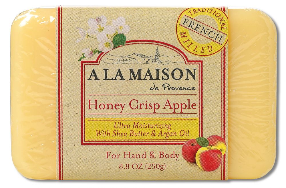 A La Maison Honeycrisp Apple Bar Soap 8.8 oz package