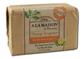 A La Maison Orange Bergamot French milled bar soap, 8.8 oz package
