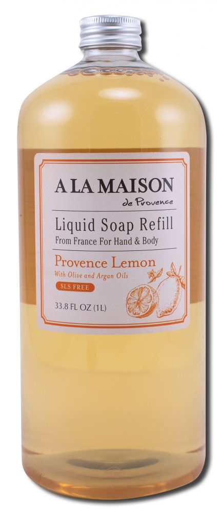 A La Maison Provence Lemon Liquid Soap Refill 33.8 fl oz package