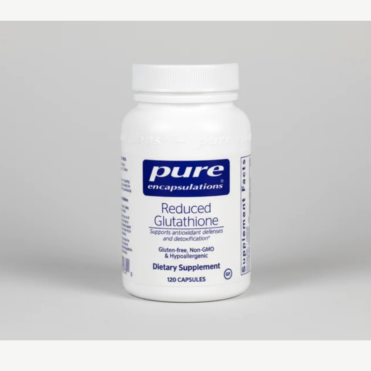 Pure Encapsulations Reduced Glutathione - 120 Capsules front label