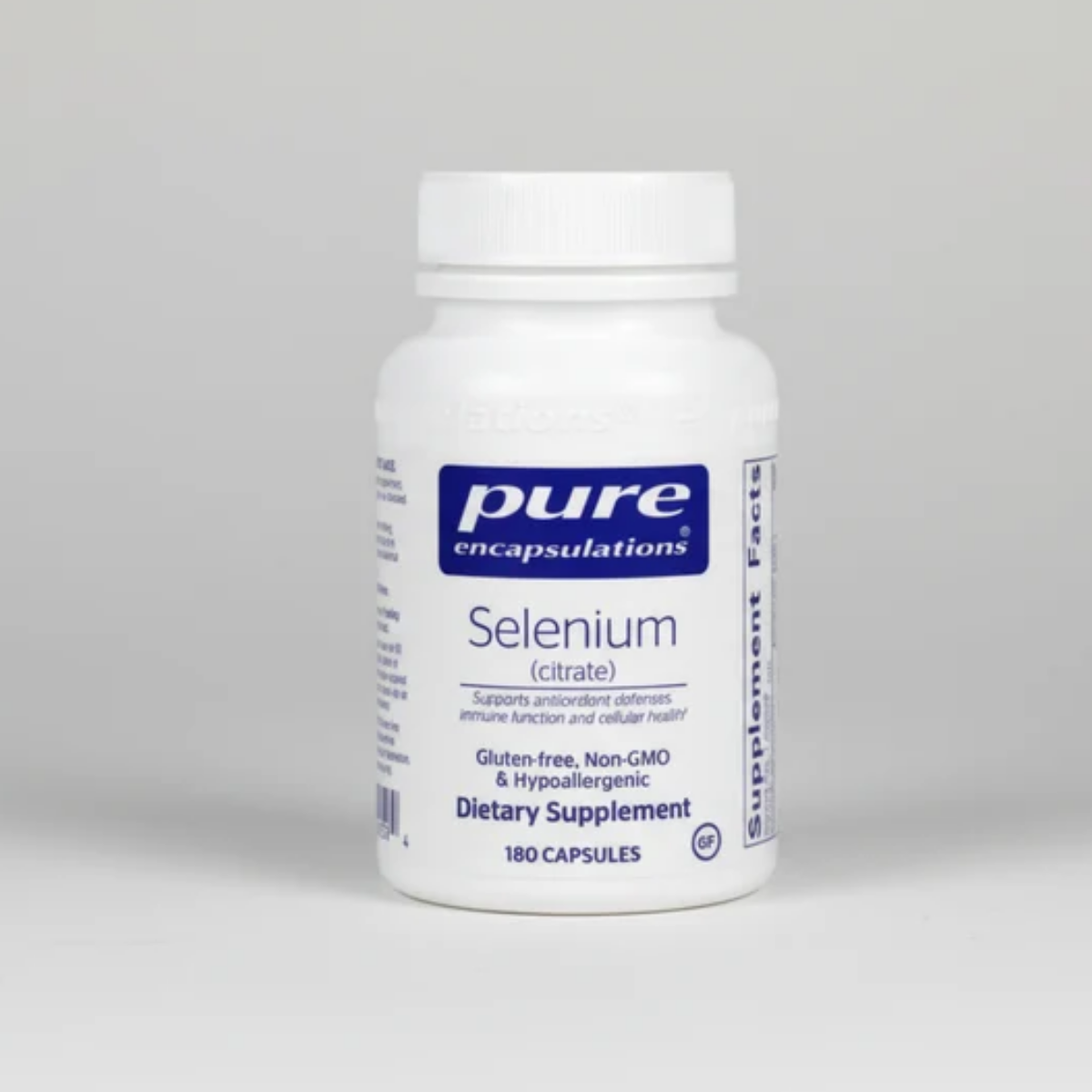 Pure Encapsulations Selenium (citrate) - 180 Capsules front label