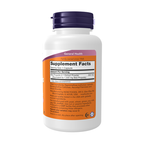 NOW Foods Propolis 1500 mg 100 Capsules
