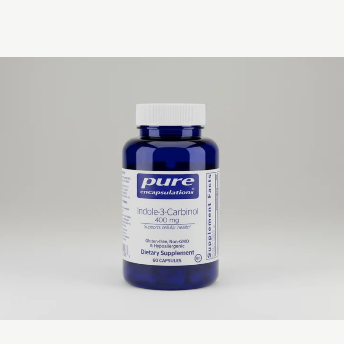 Pure Encapsulations Indole-3-Carbinol 400 mg - 60 Capsules front label
