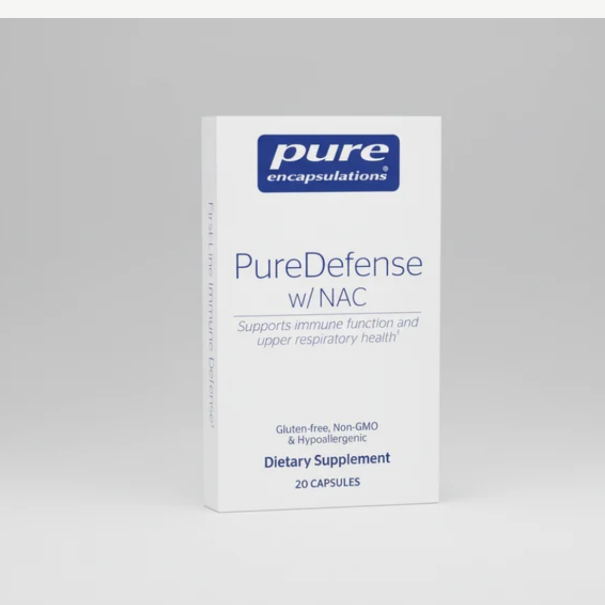 Pure Encapsulations PureDefense with NAC Travel Pack - 20 Capsules front label