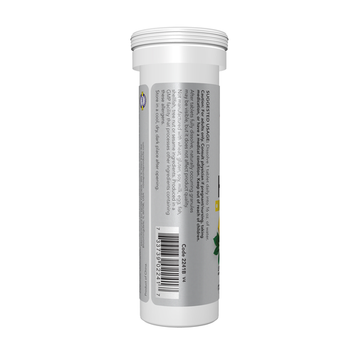 NOW Sports Effer-Hydrate Effervescent Lemon Lime 10 Tablets
