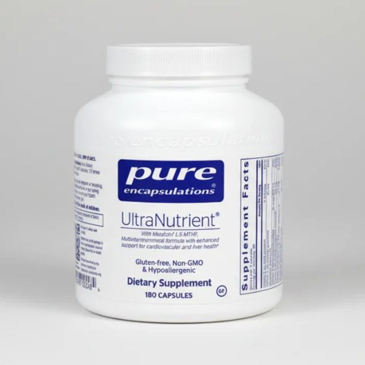 Pure Encapsulations UltraNutrient - 180 Capsules front label