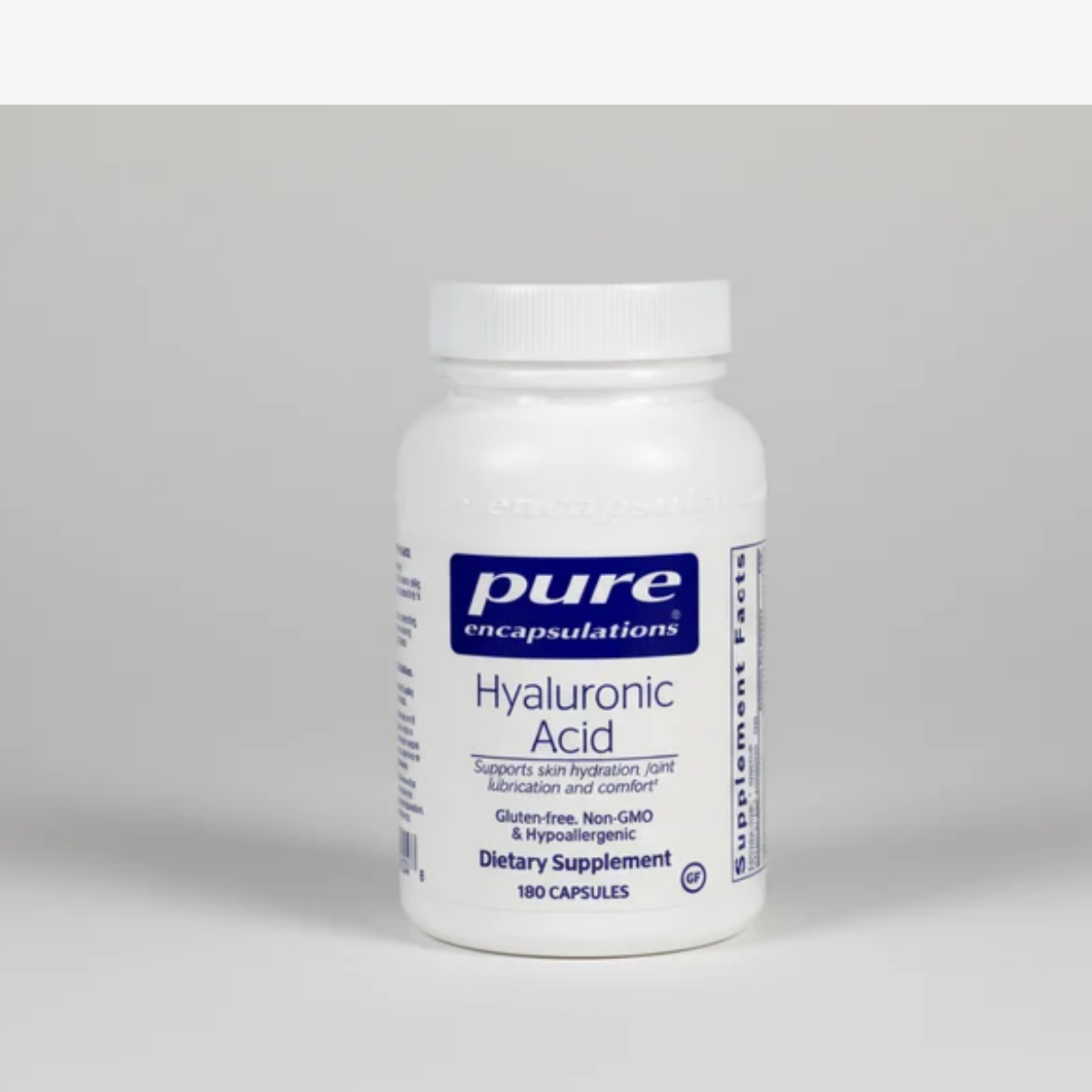 Pure Encapsulations Hyaluronic Acid - 180 Capsules front label