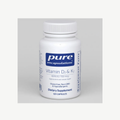 Pure Encapsulations Vitamin D3 & K2 4,000 IU / 100 mcg - 120 Capsules front label