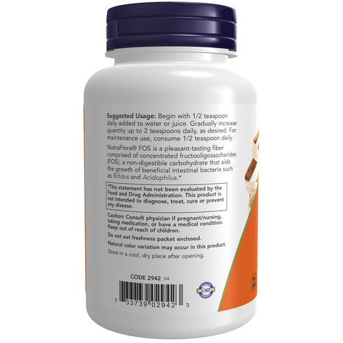 NOW Foods NutraFlora FOS Powder 4 oz product image 3